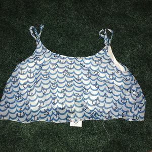 anchor crop top